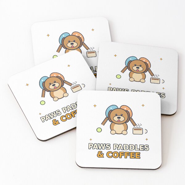 Item preview, Paws Paddles And Coffee Funny Pickleball Dog Design designed and sold by Concrete Coffee Studio.