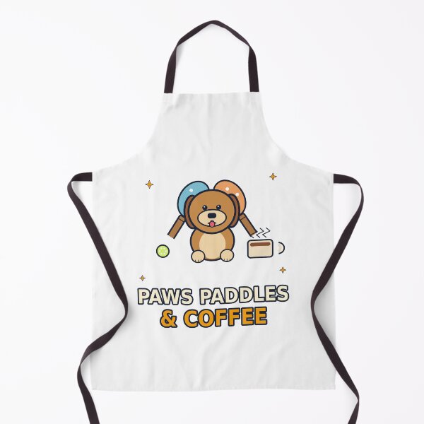 Item preview, Paws Paddles And Coffee Funny Pickleball Dog Design designed and sold by Concrete Coffee Studio.