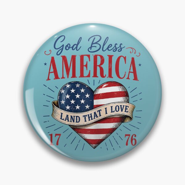 Item preview, God Bless America Land that I Love Patriotic Heart Flag designed and sold by meilcannb.