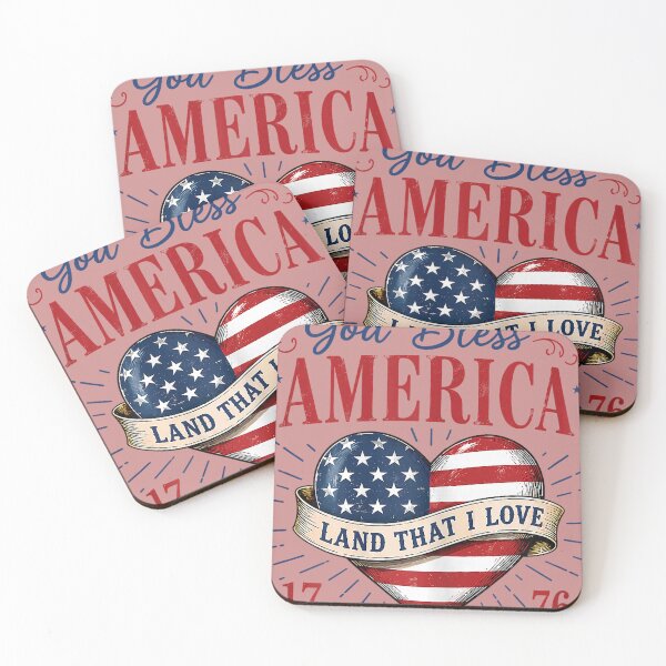 Item preview, God Bless America Land that I Love Patriotic Heart Flag designed and sold by meilcannb.