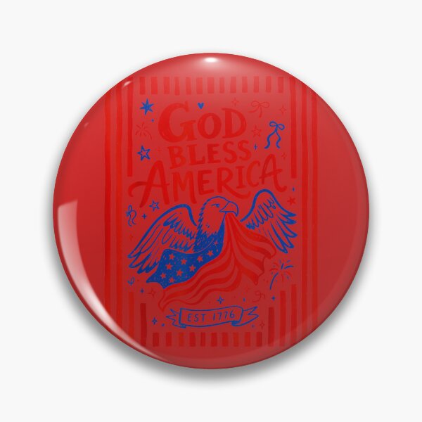Item preview, God Bless America Patriotic Eagle USA Flag Est 1776 Design designed and sold by melodycook.