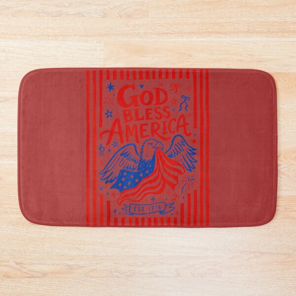Item preview, God Bless America Patriotic Eagle USA Flag Est 1776 Design designed and sold by melodycook.
