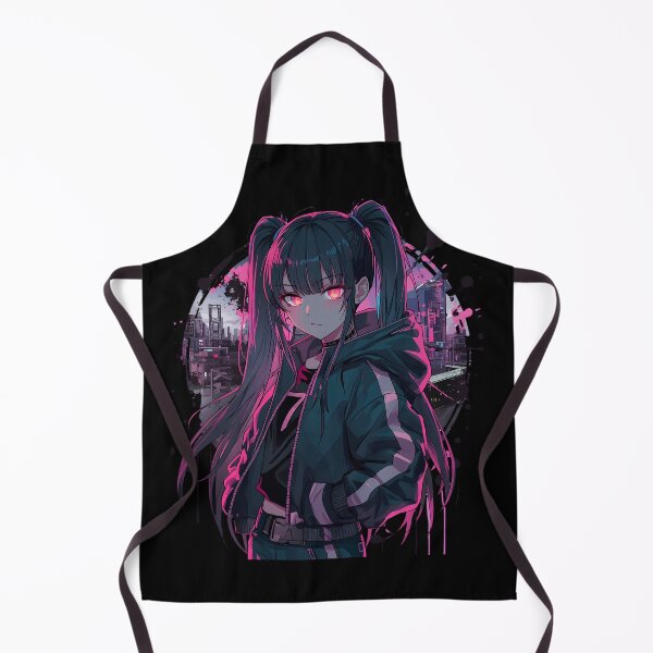 Item preview, Cyberpunk Anime Girl T-Shirt | Dark Aesthetic Neon Pink Manga Art Tee | Grunge Anime Streetwear | Dystopian City Graphic Shirt | Anime Fan Gift designed and sold by QuirkyCloud Designs.