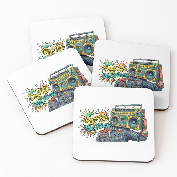 Item preview,  Dont Kill My High Fidelity Boombox Retro Vintry Off designed and sold by VintryOff.