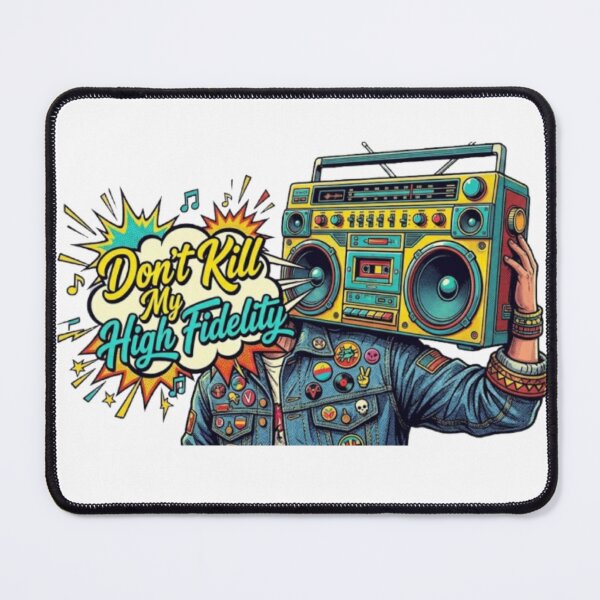 Item preview,  Dont Kill My High Fidelity Boombox Retro Vintry Off designed and sold by VintryOff.