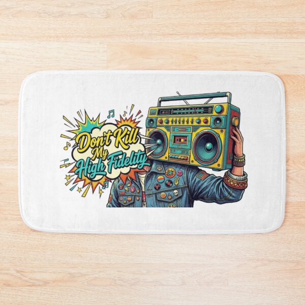 Item preview, Dont Kill My High Fidelity Boombox Retro Vintry Off designed and sold by VintryOff.