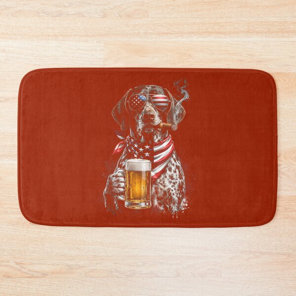 Item preview, 4th of July Patriotic Dog Beer Cigar Sunglasses Funny designed and sold by Mjayshop.
