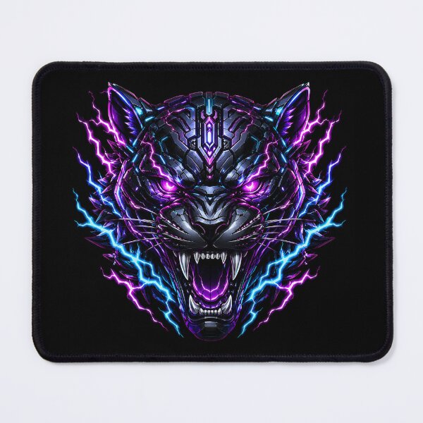 Item preview, Void Jaguar Cyber Robotic Neon Panther designed and sold by RiteshCenter .