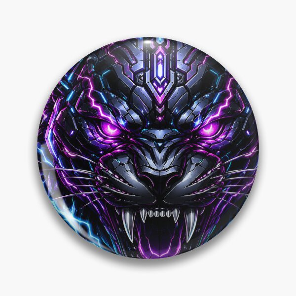 Item preview, Void Jaguar Cyber Robotic Neon Panther designed and sold by RiteshCenter .