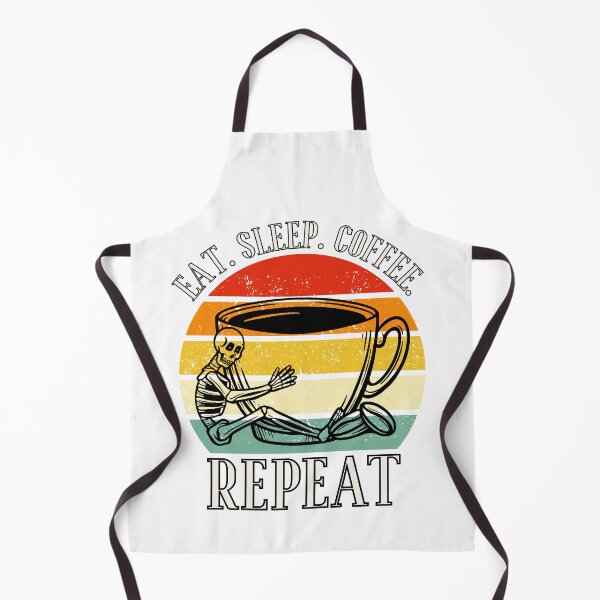 Item preview, Eat. Sleep. Coffee. Repeat Skeleton Design designed and sold by OldSkullDesigns.