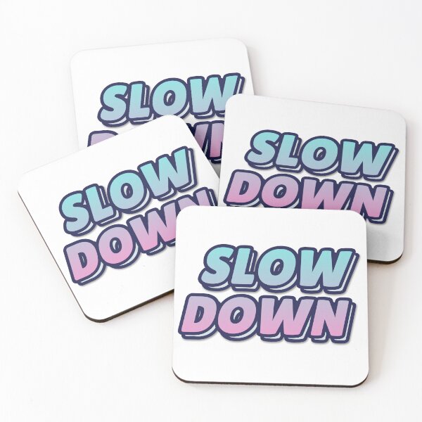 Artikelvorschau, „SLOW DOWN“ Retro-Typografie-Hoodie entworfen und verkauft von QuirkThreadsCo.