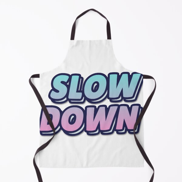 Item preview, "SLOW DOWN" Retro Typography Hoodie designed and sold by QuirkThreadsCo.