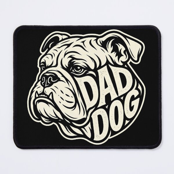 Item preview, Dad Dog Bulldog Vector Illustration Graphic designed and sold by BCW.