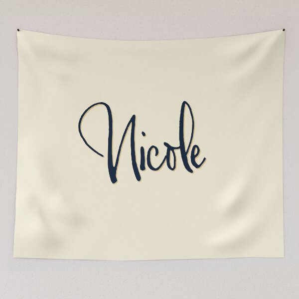 Item preview, NICOLE personalized type design designed and sold by CharlottePlaceArt.