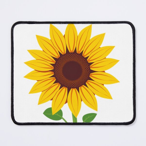 Item preview, Sunflower Retro Floral - Modern Graphic Art Sticke designed and sold by QuirkThreadsCo.