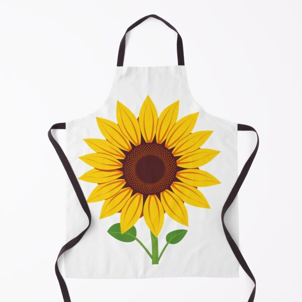 Item preview, Sunflower Retro Floral - Modern Graphic Art Sticke designed and sold by QuirkThreadsCo.