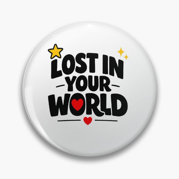 Item preview, Lost In Your World | Romantic Love Quote Sticker designed and sold by Lovestickerco.