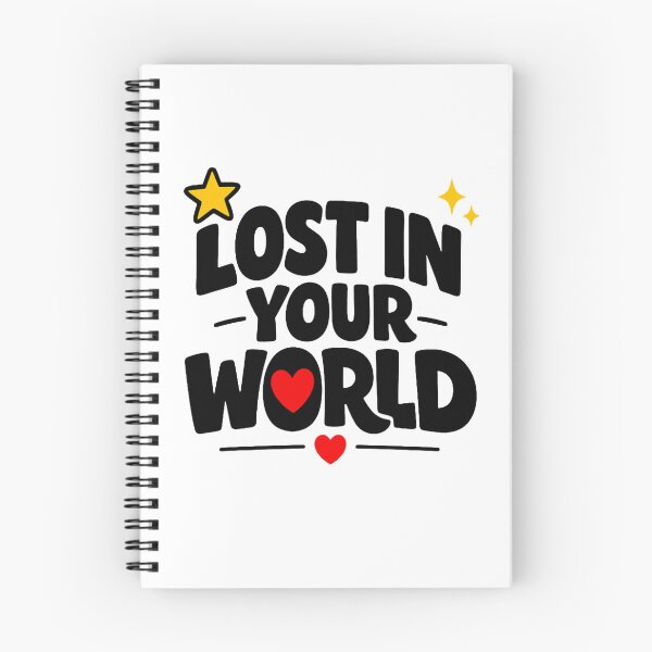Item preview, Lost In Your World | Romantic Love Quote Sticker designed and sold by Lovestickerco.