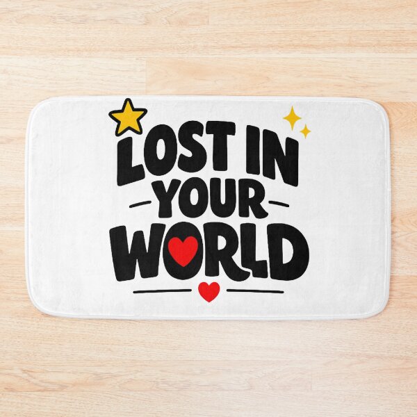 Item preview, Lost In Your World | Romantic Love Quote Sticker designed and sold by Lovestickerco.