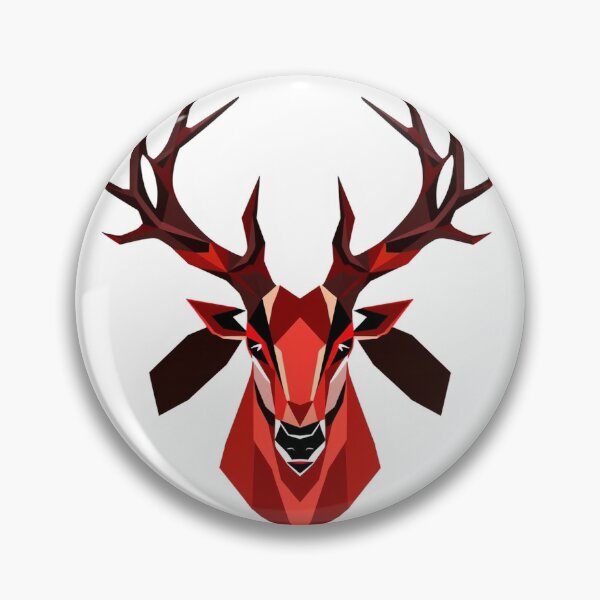 Item preview, Stag Deer Geometric Crystal - Modern Graphic Art H designed and sold by QuirkThreadsCo.