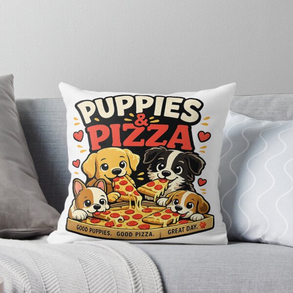 Item preview, Funny Puppies and Pizza T-Shirt, Dog Lover, Cute Labrador Puppy Tee, Food Graphic, Dog Owners designed and sold by ToastDesign.