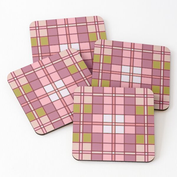Item preview, Modern Pink and Sage Tartan Plaid designed and sold by Karin Taylor.