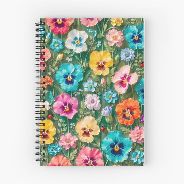 Item preview, Colorful Pansy Floral Seamless Pattern designed and sold by IntelliMindDesigns.