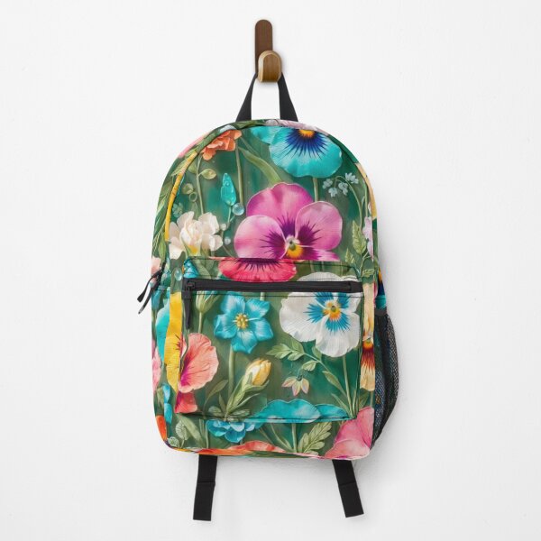 Item preview, Colorful Pansy Floral Seamless Pattern designed and sold by IntelliMindDesigns.