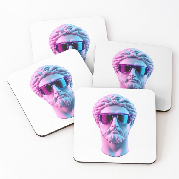 Artikelvorschau, Vaporwave-Statue – Moderne Grafik-T-Shirt-Figur entworfen und verkauft von QuirkThreadsCo.