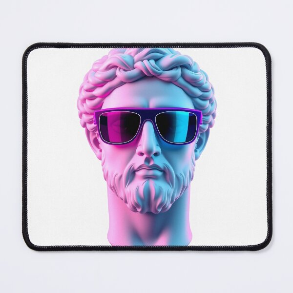 Artikelvorschau, Vaporwave-Statue – Moderne Grafik-T-Shirt-Figur entworfen und verkauft von QuirkThreadsCo.
