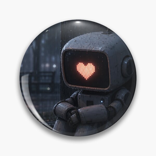 Item preview, sad little robot designed and sold by ToxicInkArt.