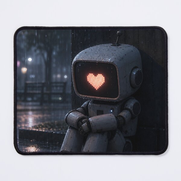 Item preview, sad little robot designed and sold by ToxicInkArt.
