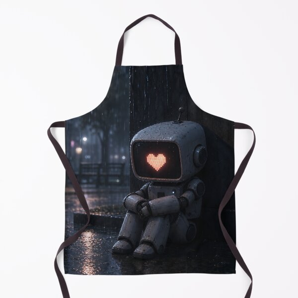 Item preview, sad little robot designed and sold by ToxicInkArt.