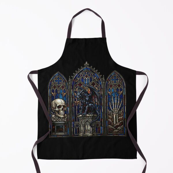 Item preview, Gothic Triptych Dragon Skull Hand — Cathedral Altarpiece Glass Copy designed and sold by David Mateo ArtWorks.
