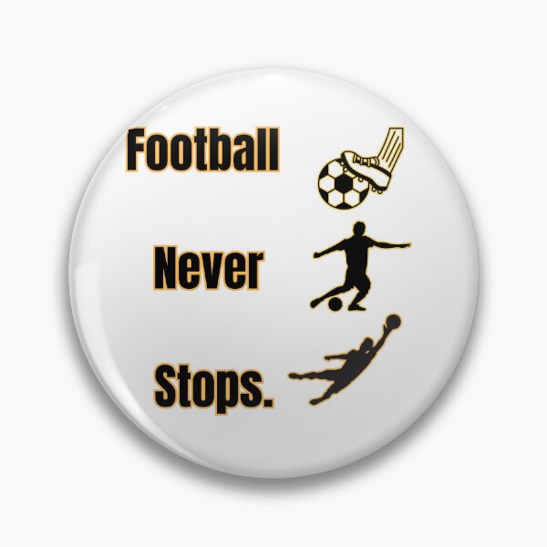 Item preview, Football Never Stops | Soccer Player Motivation Quote T-Shirt designed and sold by UrbanEchoHub.