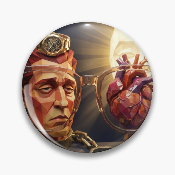 Item preview, Break Free – Geometric Mind & Heart Surreal Art designed and sold by Motherkey.