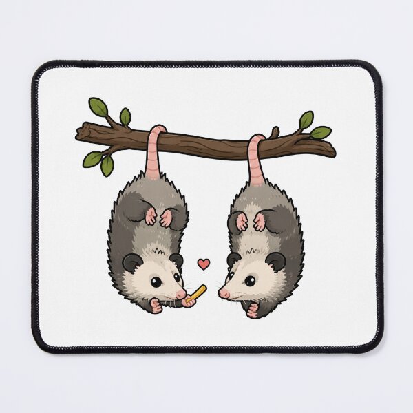Item preview, Cute Hanging Opossums Sharing Fries Adorable Possum Lovers Design designed and sold by MonkiFlipp.
