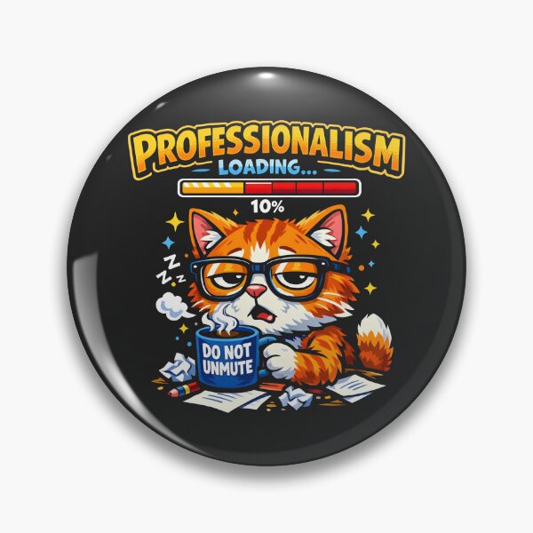 Item preview, Professionalism Loading Funny Office Cat Ginger Tabby designed and sold by SplashTastic.
