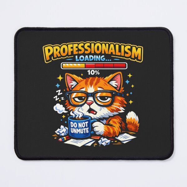 Item preview, Professionalism Loading Funny Office Cat Ginger Tabby designed and sold by SplashTastic.