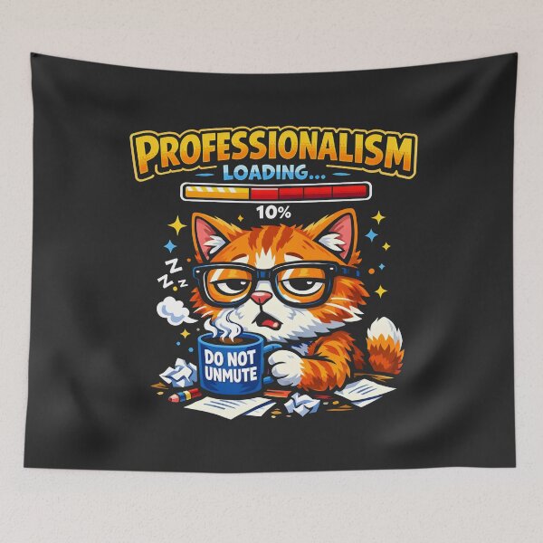 Item preview, Professionalism Loading Funny Office Cat Ginger Tabby designed and sold by SplashTastic.