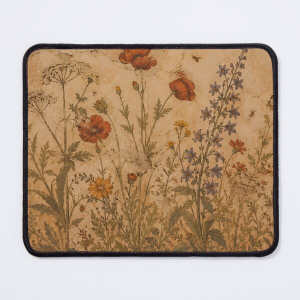 Item preview, Antique Roman Floral Fresco Weathered Wall Art designed and sold by ChubbyGoong.