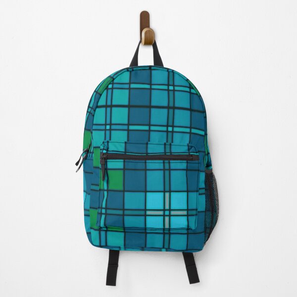 Item preview, Modern Blue and Teal Tartan Plaid designed and sold by Karin Taylor.