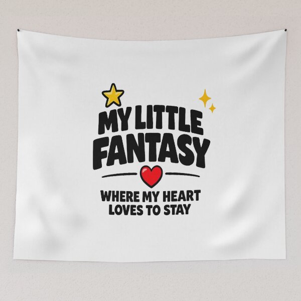 Item preview, My Little Fantasy | Where My Heart Loves To Stay | Romantic Sticker designed and sold by Lovestickerco.
