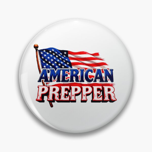 Item preview, American Prepper with USA Flag designed and sold by Eva-Ste-Design.