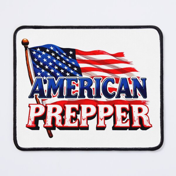 Item preview, American Prepper with USA Flag designed and sold by Eva-Ste-Design.