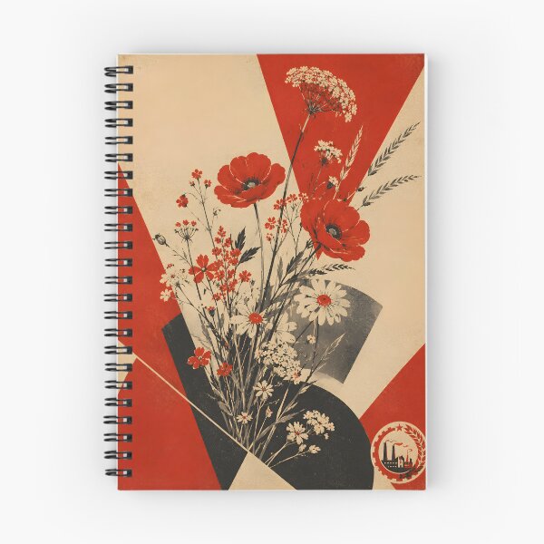 Item preview, Constructivism Wildflower Propaganda Poster Art designed and sold by ChubbyGoong.