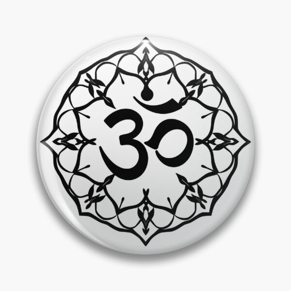Item preview, Ornamental Om Symbol Line Art - Modern Graphic Art designed and sold by QuirkThreadsCo.