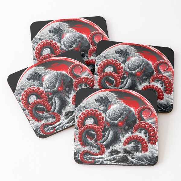 Item preview, Dark Octopus in the wave designed and sold by GoblinForge.