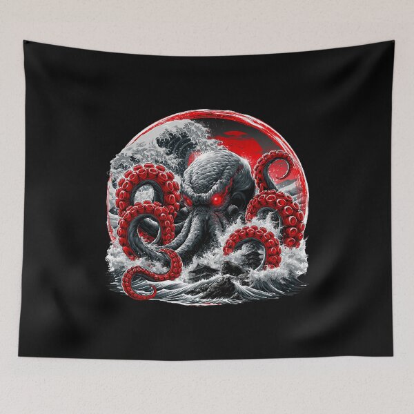 Item preview, Dark Octopus in the wave designed and sold by GoblinForge.