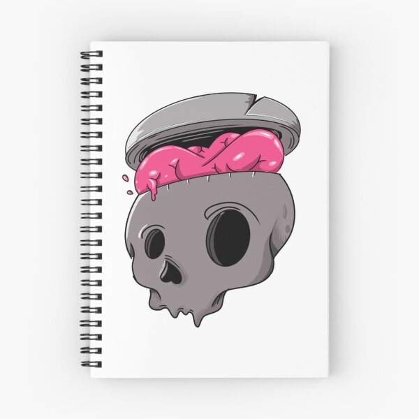 Item preview, Think Off Grungy Zombie Skull Brain Art designed and sold by HarsuPreart.